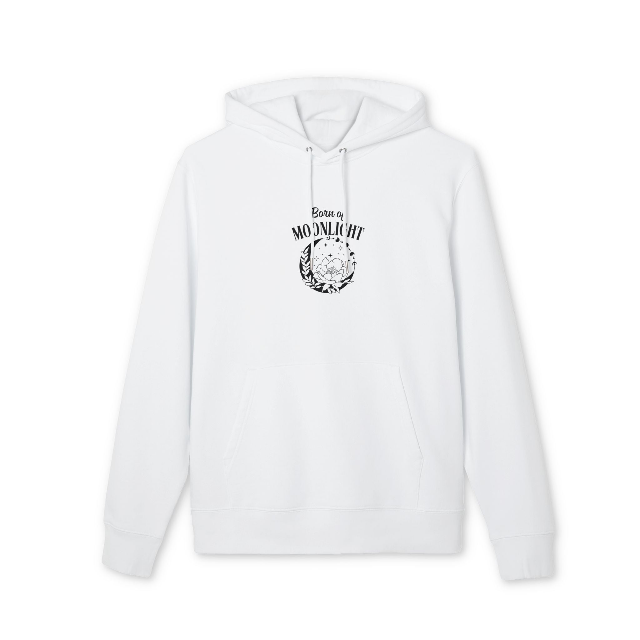 Moonlit Cat Graphic Hoodie — "Born of Moonlight" Cozy Pullover