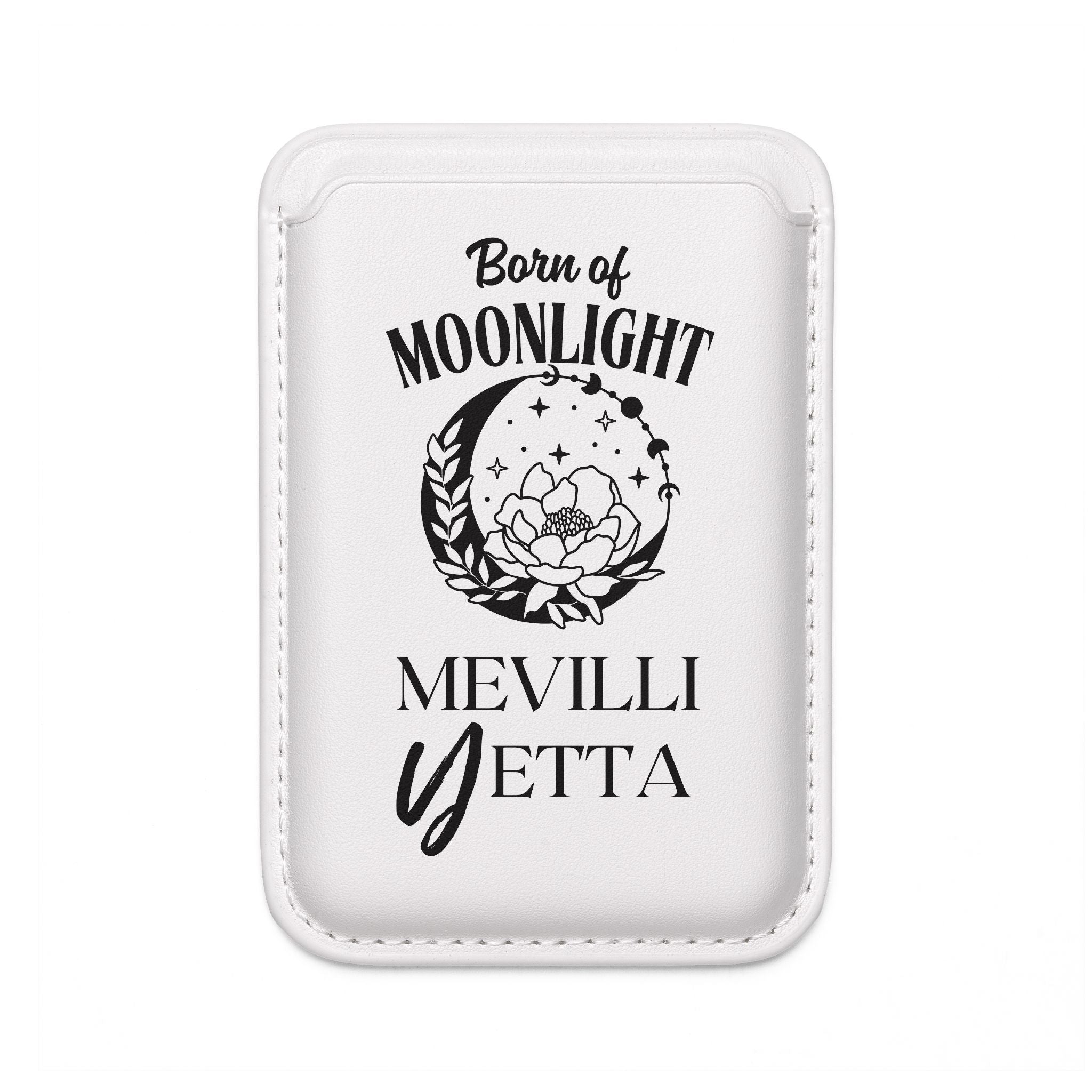 Vegan Wallet — “Born of Moonlight” MagSafe Card Holder