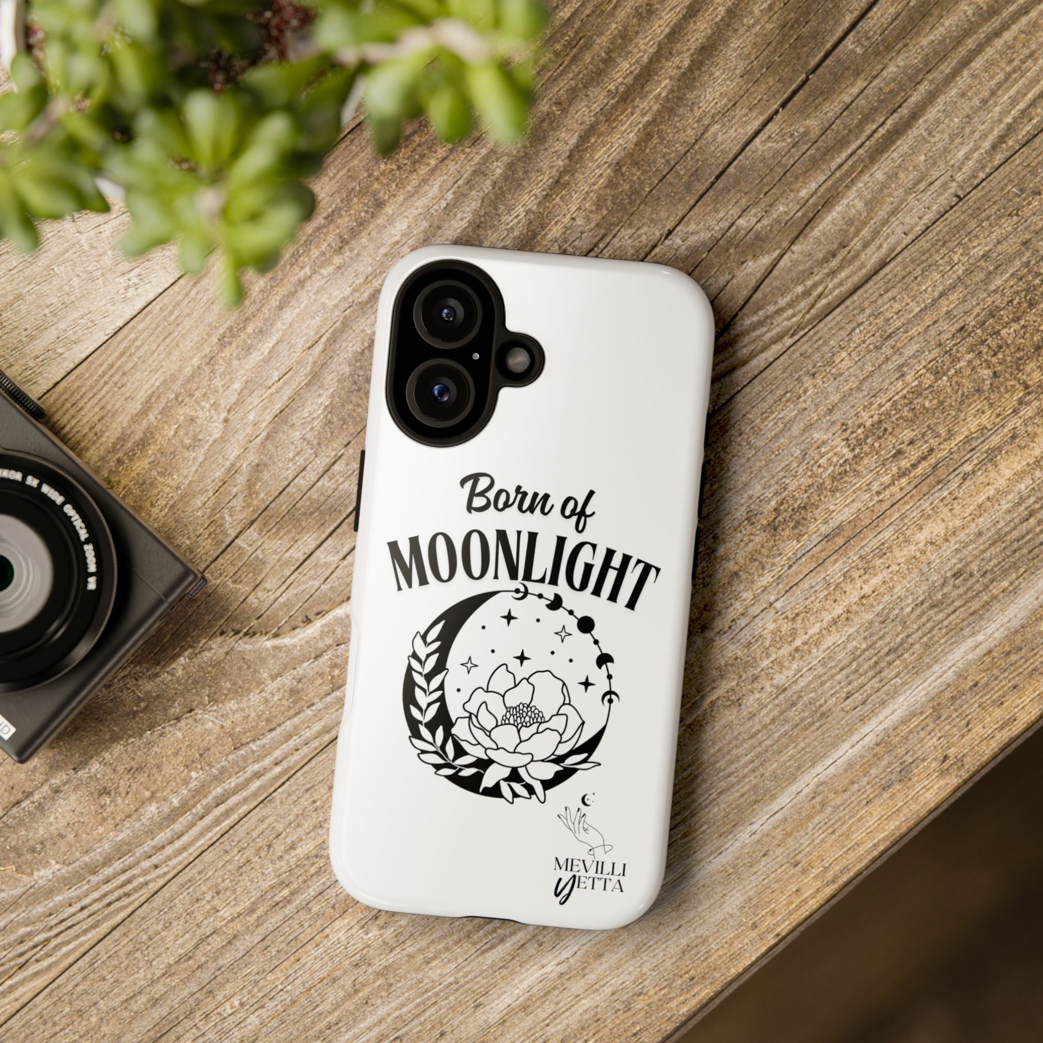 Born of Moonlight – Floral Moon Phone Case