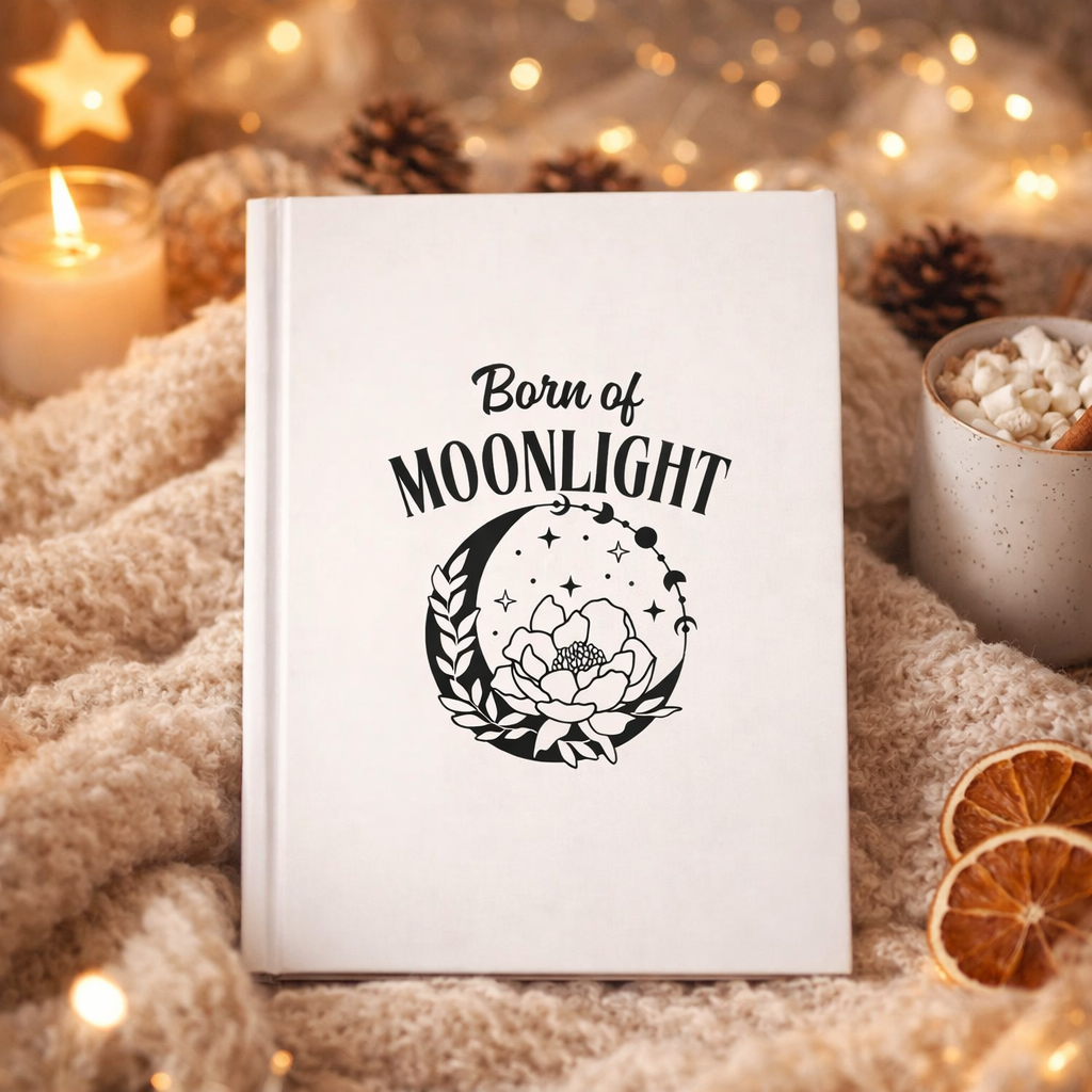 Moonlight Journal — "Born of Moonlight" Hardcover Notebook